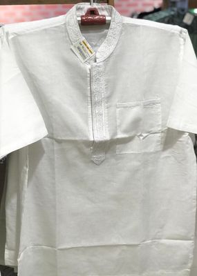 Elegant White Fotua White Embroidery - Premium Quality Traditional Wear_img_2