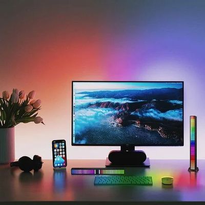 32 LED RGB Car Sound Control Light Voice Activated Pickup Music Rhythm Light Bar_img_5