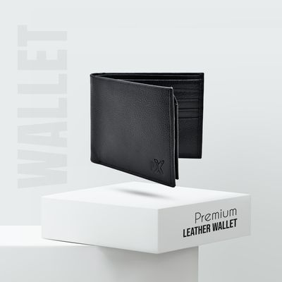 ProX High Quality Original Cow Leather Wallet_FW-2722 Black_img_0