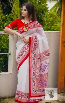 উন্নত মানের হাফ সিল্ক শাড়ি_img_3