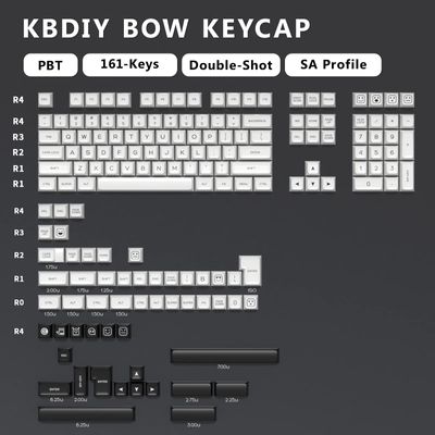 Kbdiy Bow 161 Keys SA Profile Doubleshot Keycaps Set_img_0