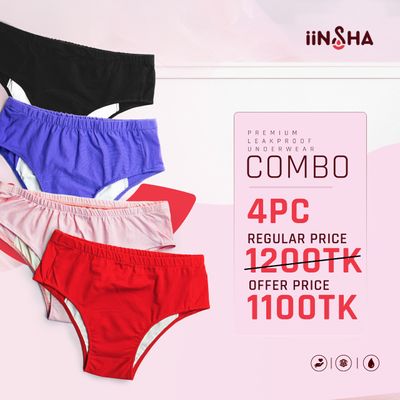Combo Set of 4pcs Leakproof Underwear_img_0