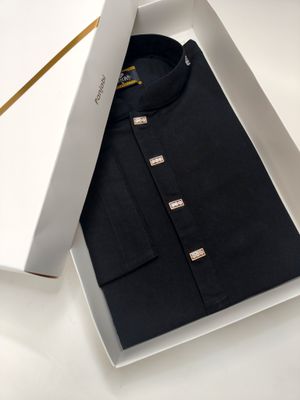 Ajwah Luxe Black Panjabi | Premium Quality for Every Celebration_img_0