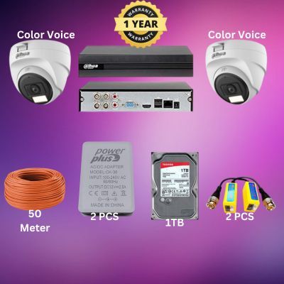 Dahua 4CH XVR 2pcs 2MP camera package_img_0