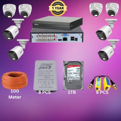 Dahua 8CH XVR 8pcs 2MP camera package_img_0