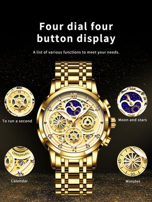 LIGE 8942 Men Military Sport Wrist Watch Gold Quartz Steel 30ATM Waterproof Date Male Clock Sport Watches Relogio Masculino2022_img_8