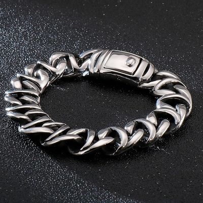 stainless steel bracelet cross-border new accessories wholesale European and American personality retro lace totem men's bracelet fashion_img_2