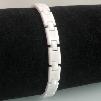Men\'s Ceramic Bracelet High-tech Blue Ceramic Bracelet with Hematites and Magnets Inlay China Manufacturer_img_0