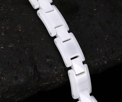 Men\'s Ceramic Bracelet High-tech Blue Ceramic Bracelet with Hematites and Magnets Inlay China Manufacturer_img_2