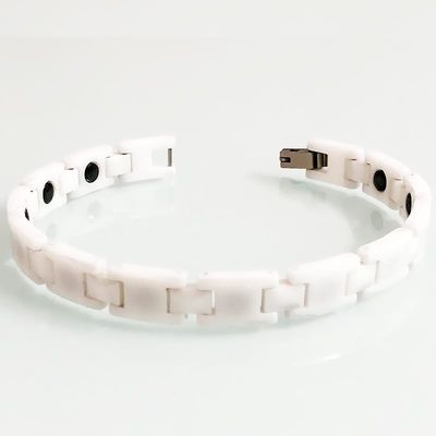 Men\'s Ceramic Bracelet High-tech Blue Ceramic Bracelet with Hematites and Magnets Inlay China Manufacturer_img_3