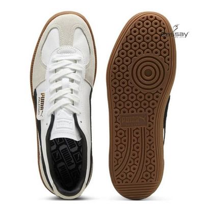 Puma Palermo White and Black Step Sneakers_img_2