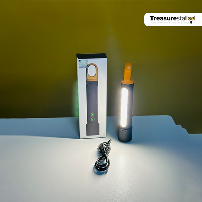 GearUP K57 PRO Rechargeable High Power Flashlight with COB Light & 3500mAh Battery_img_2