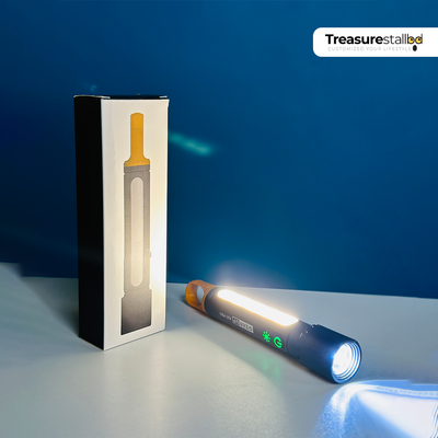 GearUP K57 PRO Rechargeable High Power Flashlight with COB Light & 3500mAh Battery_img_3
