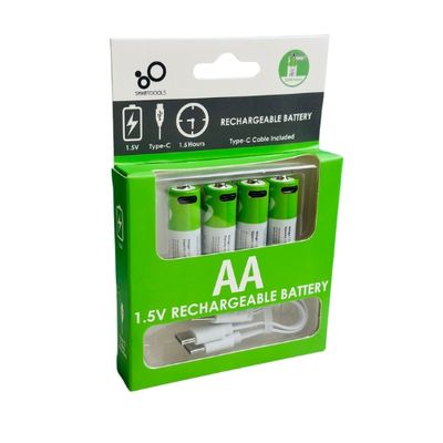 SmarToools RB40 AA 1.5V 750 mWh Rechargeable Battery (4Pcs Set)_img_0
