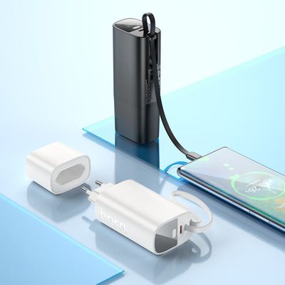 Hoco J148 Handy PD20W 5000mAh Power Bank EU plug – Black_img_4