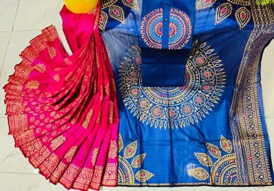 Couple dress (Saree and Punjabi) 1set._img_1