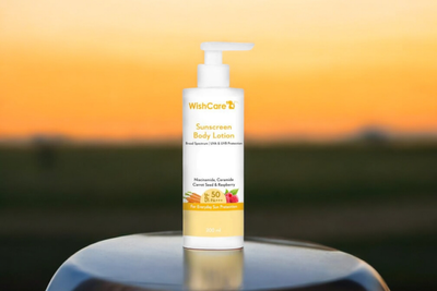 Wishcare SPF 50 Sunscreen Body Lotion - PA+++ UVA & UVB Protection with No White Cast - 200ml_img_0