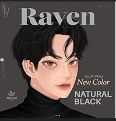 Kota Cosmetics Hair Color Cream Raven - Natural Black_img_1