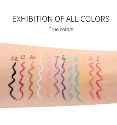 Handaiyan Colorful Eyeliner  Set Of 12pcs_img_3