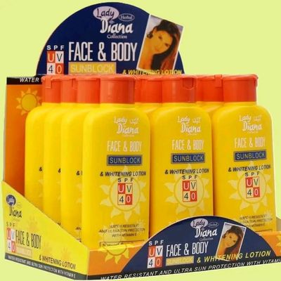 Lady Diana face and body Sunblock & Whitening Lotion 200 ml_img_3