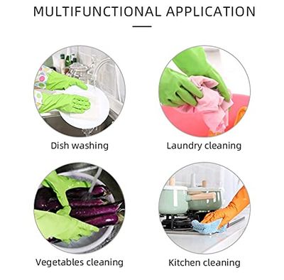 Regular Kitchen Cleaning Gloves KG-1428 ( Multi-Color )_img_12