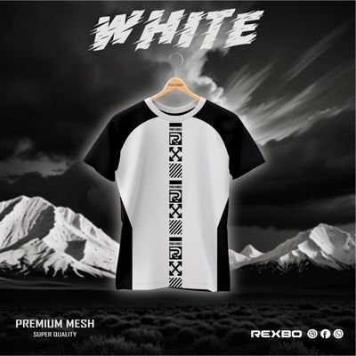 Stylish Mesh Fabric Half Sleeve T-Shirt_img_0