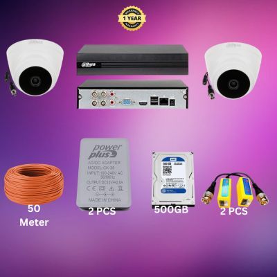 Dahua 4CH XVR 2pcs 2MP camera package_img_0