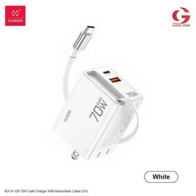 XUNDD XDCH-109 70W GaN FAST CHARGER WITH BUILD IN RETRACTABLE CHARGING CABLE_img_1