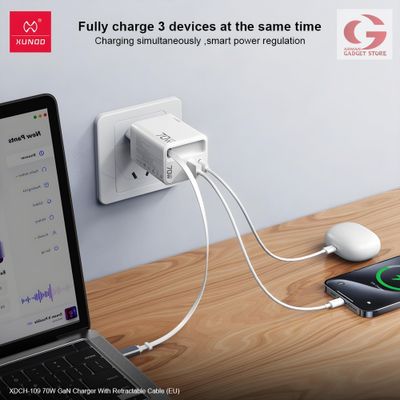 XUNDD XDCH-109 70W GaN FAST CHARGER WITH BUILD IN RETRACTABLE CHARGING CABLE_img_4