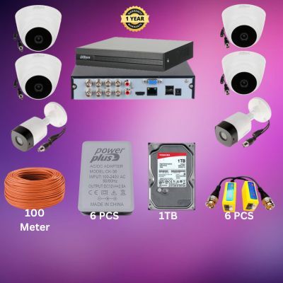Dahua 8CH XVR 6pcs 2MP camera package_img_0