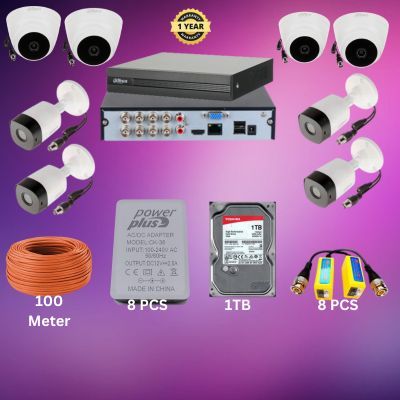 Dahua 8CH XVR 8pcs 2MP camera package_img_0