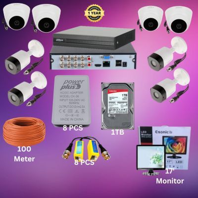 Dahua 8CH XVR 8pcs 2MP camera package_img_0
