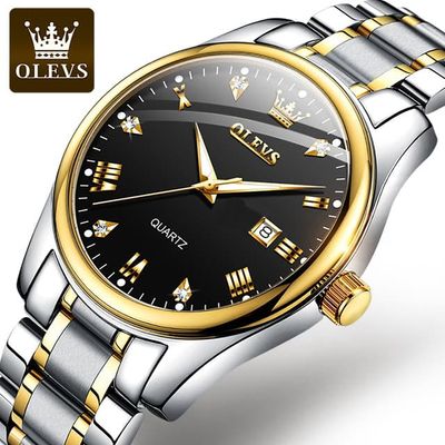 Olevs 5661 Date Leather Watch For Men_img_1