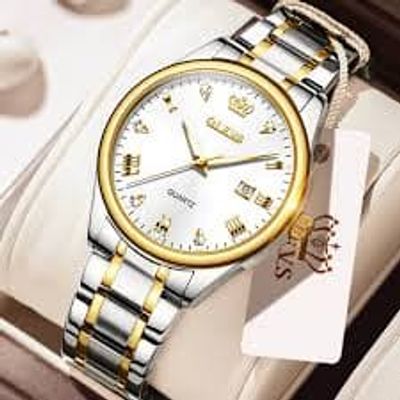 Olevs 5661 Date Leather Watch For Men_img_2