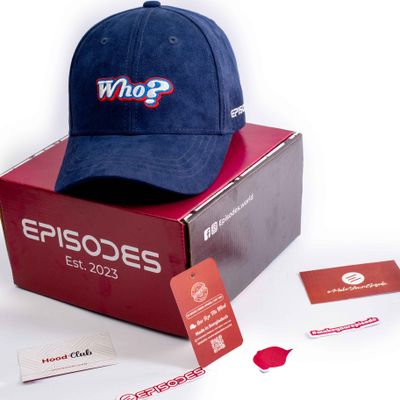 Episodes 'who?' Navy Suede Cap_img_1