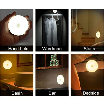 Wireless Motion Sensor Led Wall Night Light With Usb Charging Stick Lamp_img_0