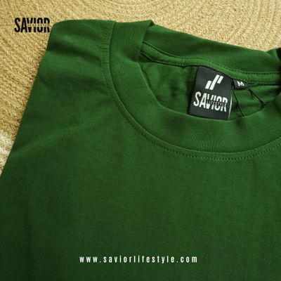 Forest Olive Premium Half Sleeve T-Shirt – 180 GSM Unisex_img_3