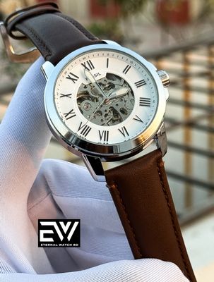 FOSSIL AUTOMATIC BROWN BELT WHITE DIAL_img_0
