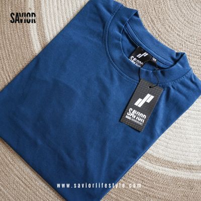 Ocean Blue Premium Half Sleeve T-Shirt – 180 GSM Unisex_img_2