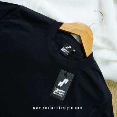 Black Premium Half Sleeve T-Shirt – 180 GSM Unisex Cotton_img_1