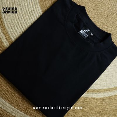 Black Premium Half Sleeve T-Shirt – 180 GSM Unisex Cotton_img_2
