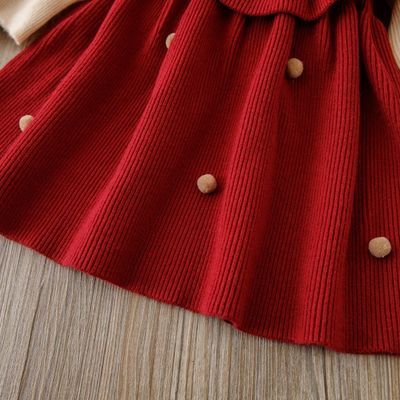 Baby Girls Winter Knitted Warm & Stylish Kids Party Red Dress (1 to 5 years) for yours BABUU_img_6