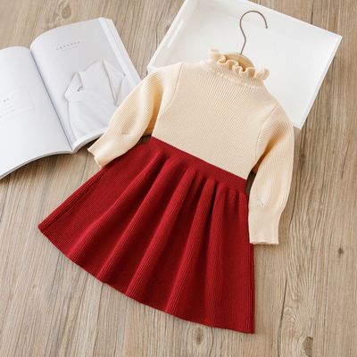 Baby Girls Winter Knitted Warm & Stylish Kids Party Red Dress (1 to 5 years) for yours BABUU_img_8