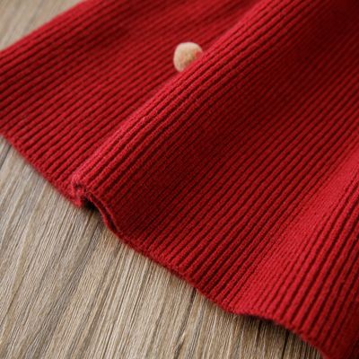 Baby Girls Winter Knitted Warm & Stylish Kids Party Red Dress (1 to 5 years) for yours BABUU_img_9