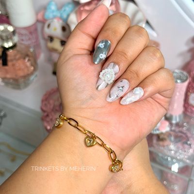 White love stone bracelet_img_1