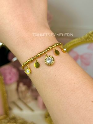 Zirconium charm bracelet Premium version_img_0