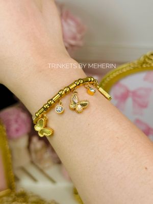 Charm bracelet textured butterfly_img_0