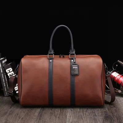 Men’s Large Leather Crossbody Travel Bag – Big Capacity Weekend Tote & Carry-On Duffel_img_1