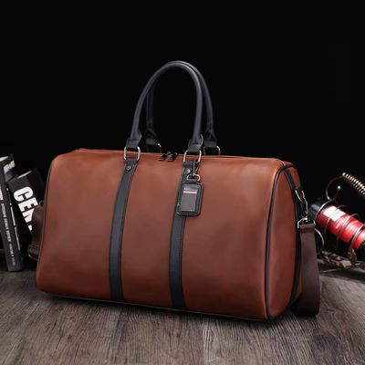 Men’s Large Leather Crossbody Travel Bag – Big Capacity Weekend Tote & Carry-On Duffel_img_4