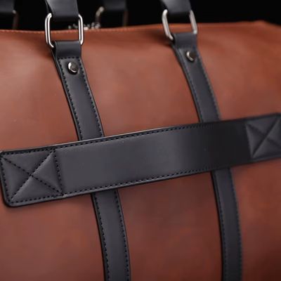 Men’s Large Leather Crossbody Travel Bag – Big Capacity Weekend Tote & Carry-On Duffel_img_8